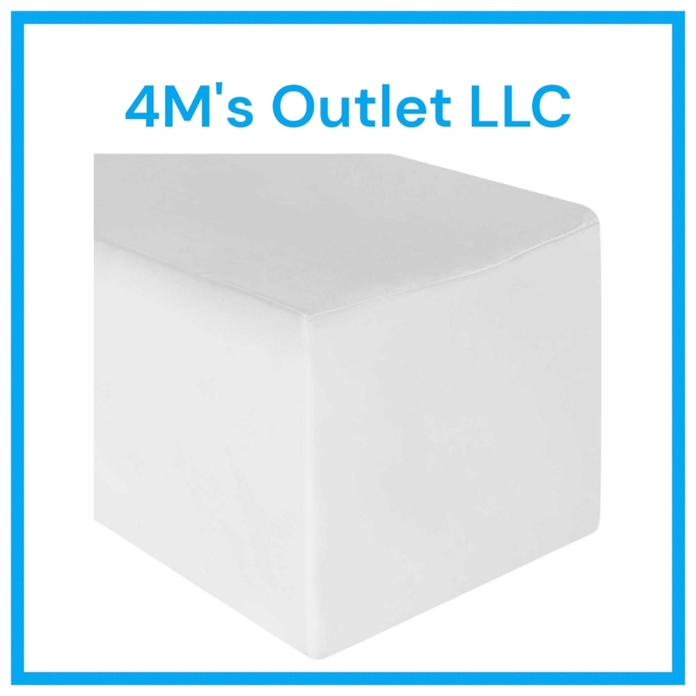 White Fitted Table Cover 8'